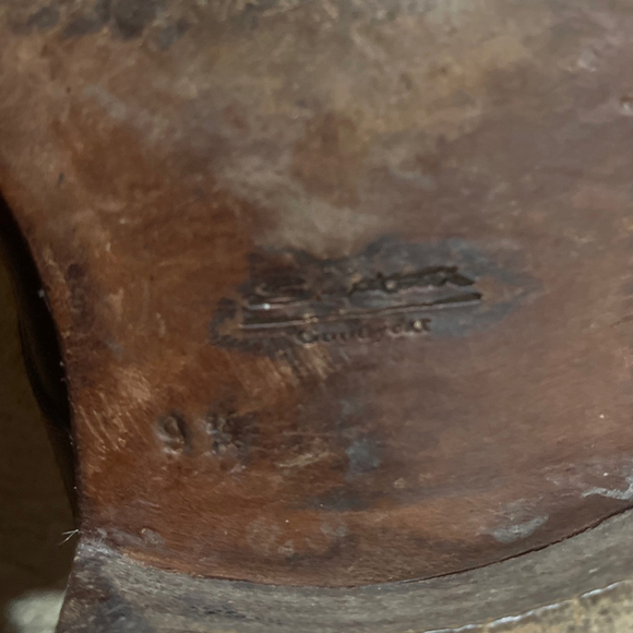 Santoni Brown Leather Oxfords & Derbys Men’s Size 9.5 In Good Condition - Picture 10 of 11